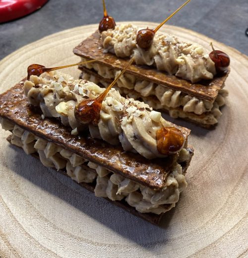 Mille feuilles praliné noisette